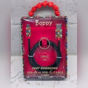 Betsey Johnson USB-A to USB-C Fast Charging Cable - NWT - 4ft